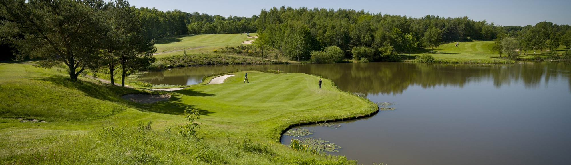 De golfbaan langs het water bij de Brunssummerheide